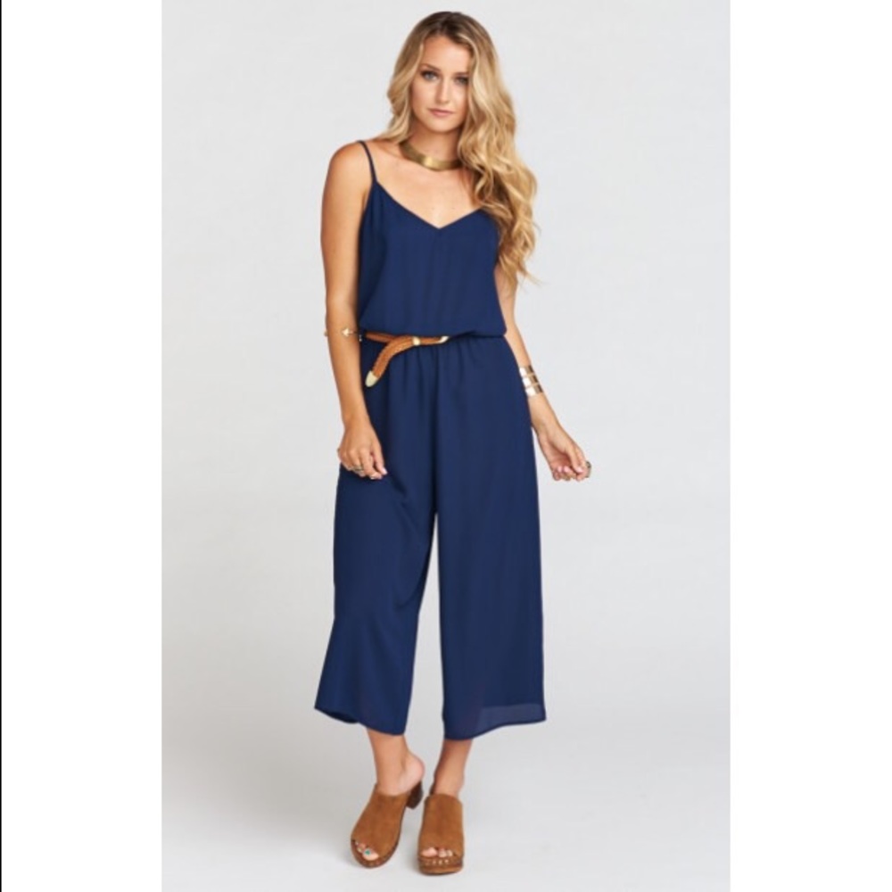 Show Me Your Mumu - Margaux Playsuit in Navy Blue